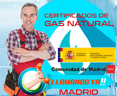 Certificados de gas natural en Madrid